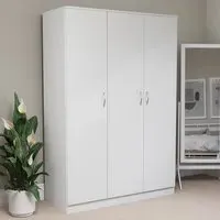 Riano 3 Door Wardrobe - White