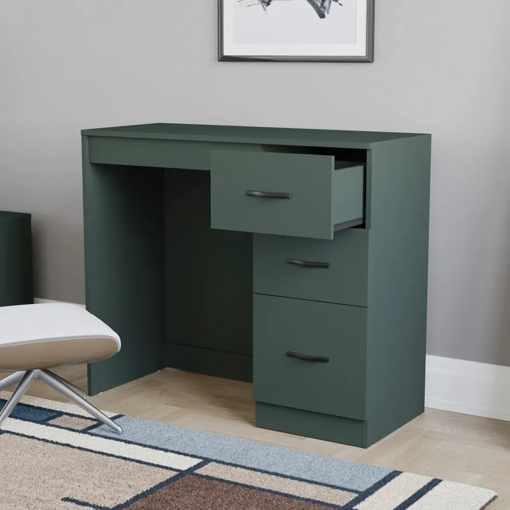 Riano 3 Drawer Dressing Table - Green