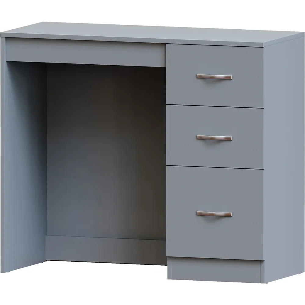 Riano 3 Drawer Dressing Table - Grey