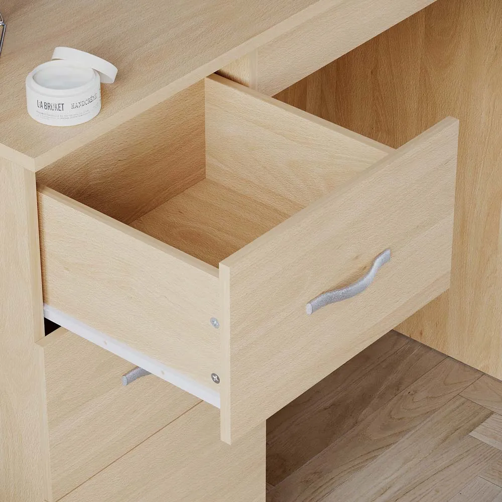 Riano 3 Drawer Dressing Table - Pine