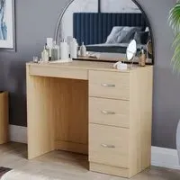 Riano 3 Drawer Dressing Table - Pine