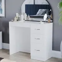 Riano 3 Drawer Dressing Table - White