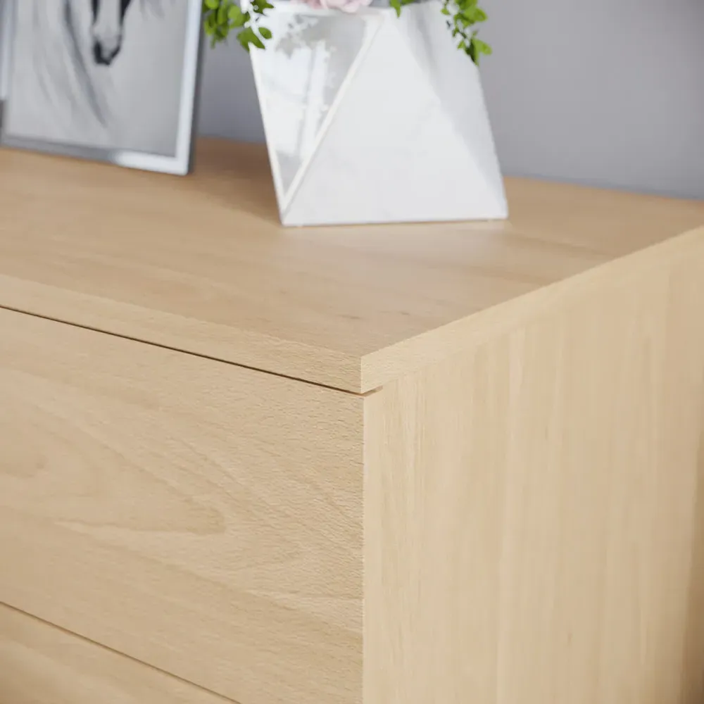 Riano 4 Drawer Chest of Drawers - Brown, Pine