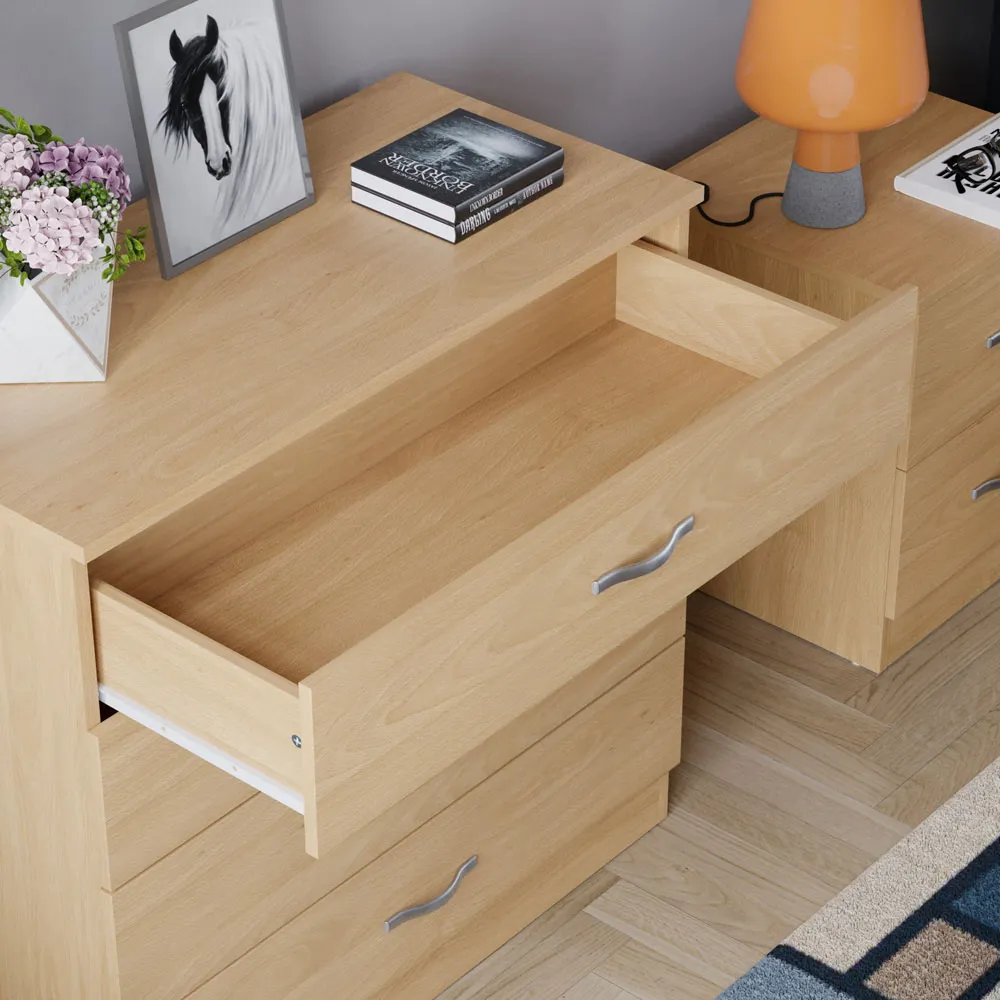 Riano 4 Drawer Chest of Drawers - Brown, Pine