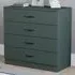 Riano 4 Drawer Chest of Drawers - Green