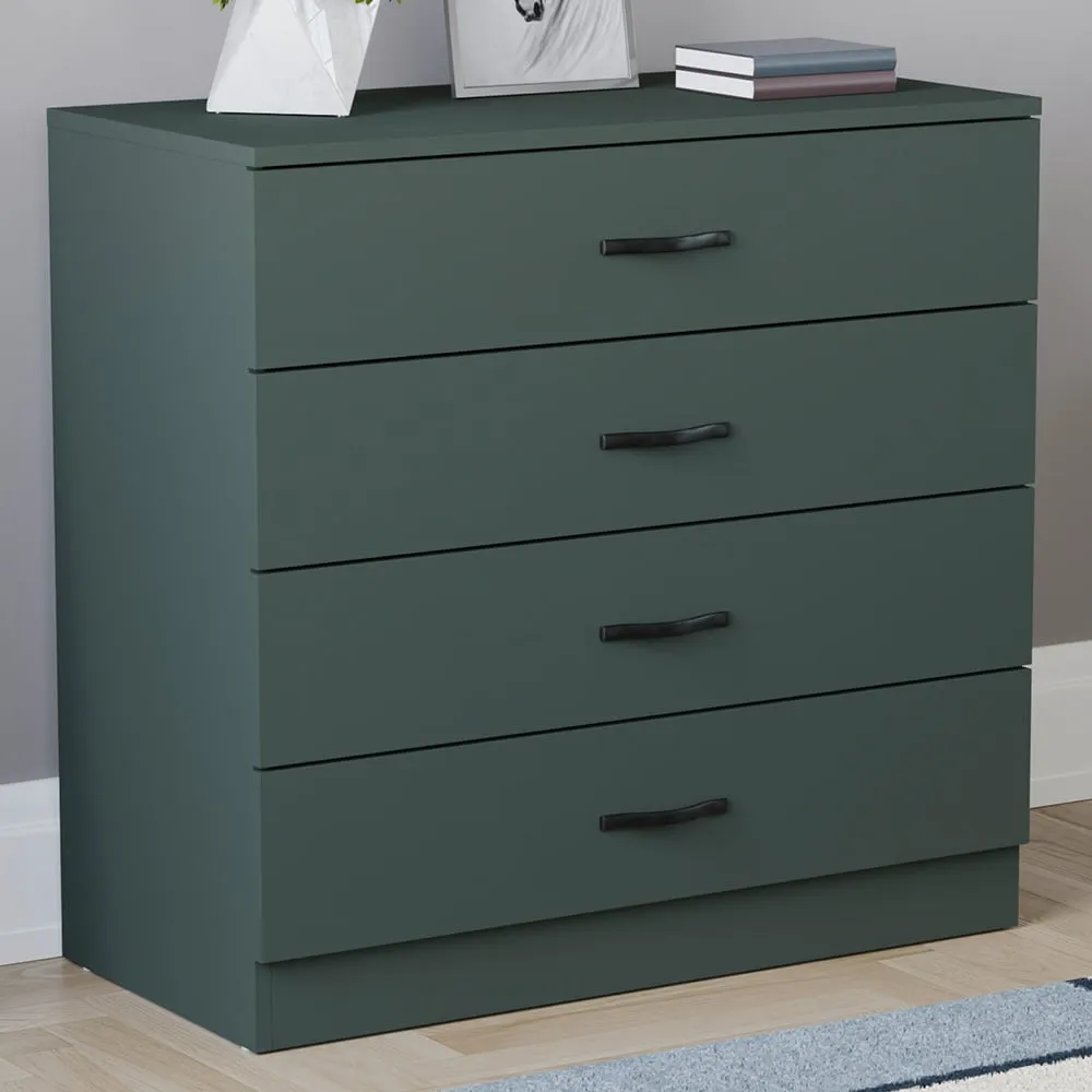 Riano 4 Drawer Chest of Drawers - Green image