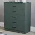 Riano 5 Drawer Chest of Drawers - Green