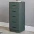Riano 5 Drawer Narrow Chest of Drawers - Green