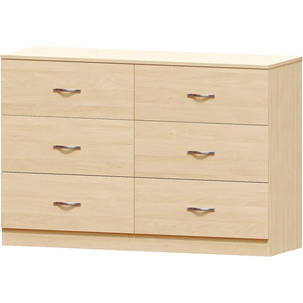 Riano 6 Drawer Chest of Drawers - Brown, Pine