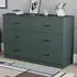 Riano 6 Drawer Chest of Drawers - Green