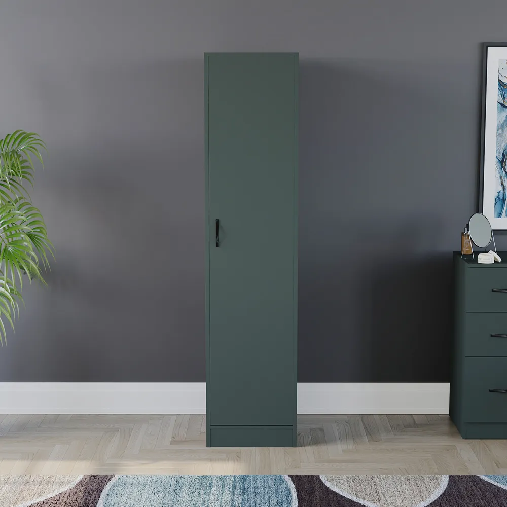 Riano Single Door Wardrobe - Green