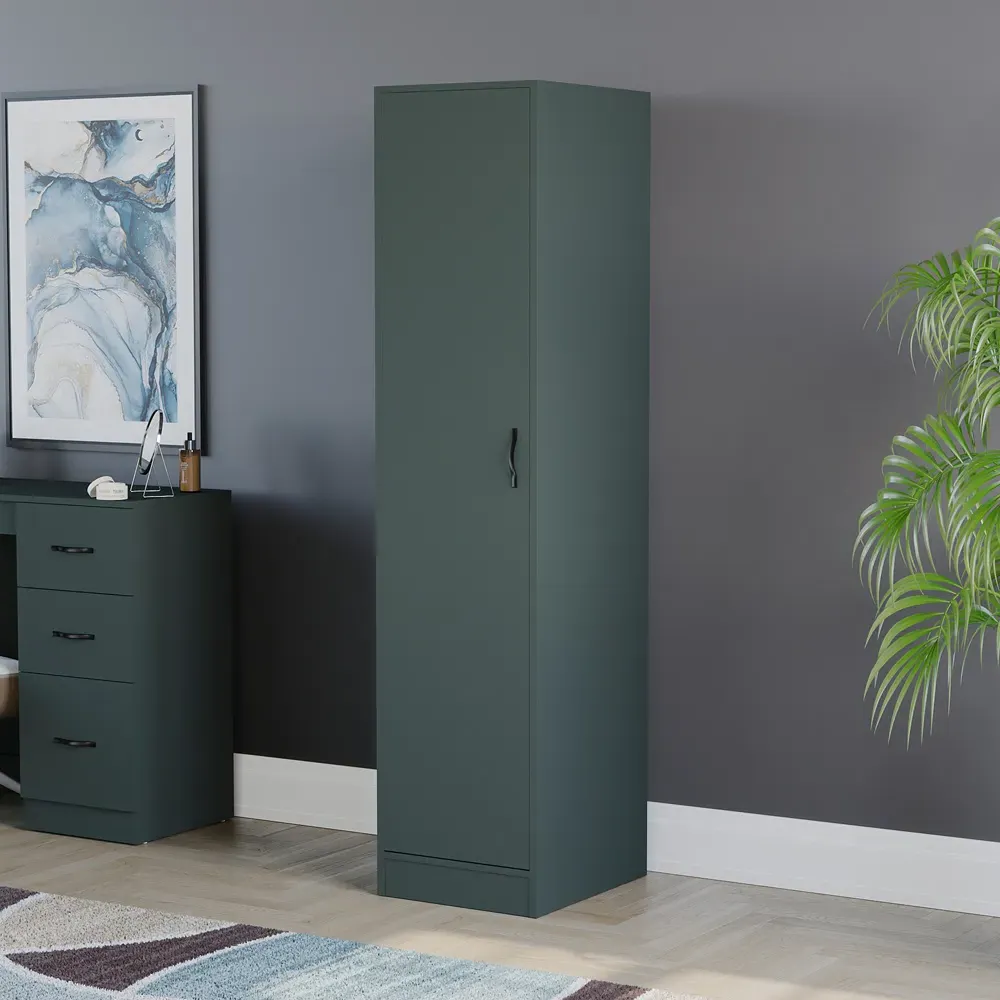 Riano Single Door Wardrobe - Green