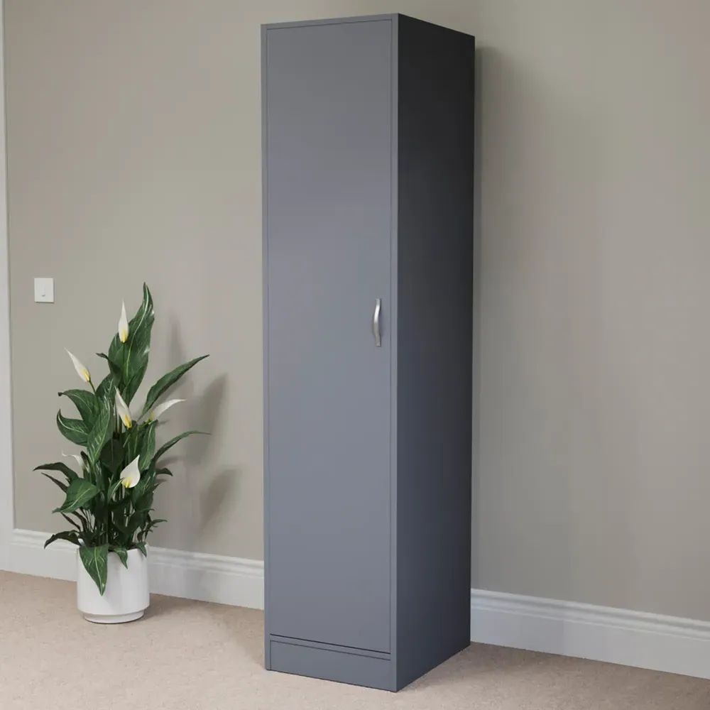 Riano Single Door Wardrobe - Grey image