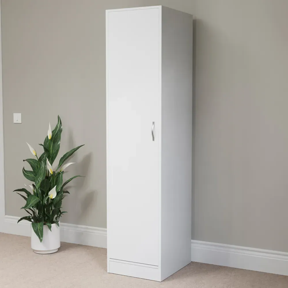 Riano Single Door Wardrobe - White image
