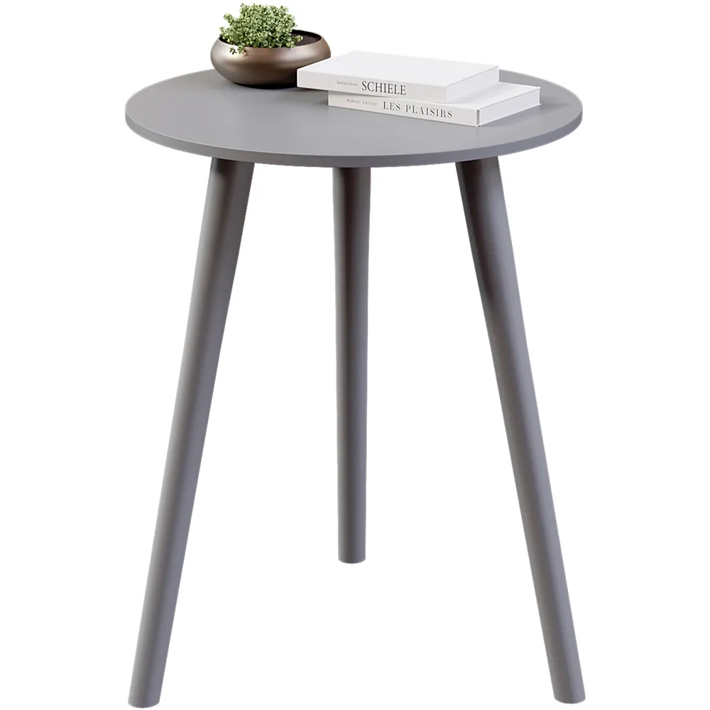 Round Side Table - Grey, MDF