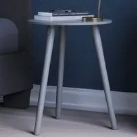 Round Side Table - Grey, MDF
