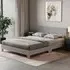 Victoria Double Bed Frame - Light Grey, Linen