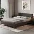 Victoria King Size Bed Frame - Dark Grey, Linen