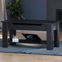 Vida Designs Lift Up Coffee Table with Storage - Black