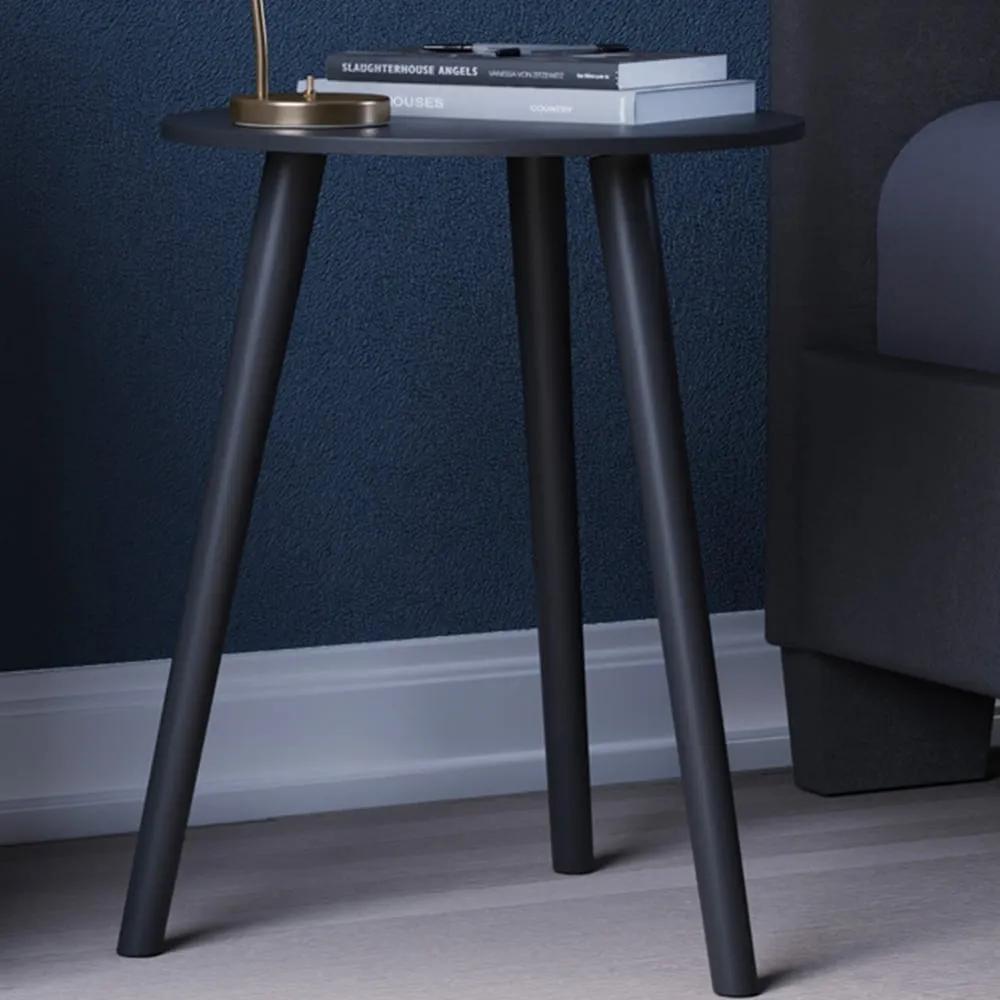 Vida Designs Round Side Table - Black image