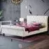 Violetta Double Bed Frame - Champagne, Crushed Velvet