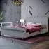Designs Violetta King Size Bed Frame - Grey, Linen