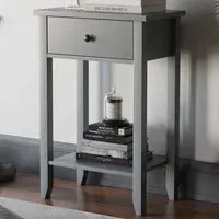 Windsor Single Drawer Console Table - Grey