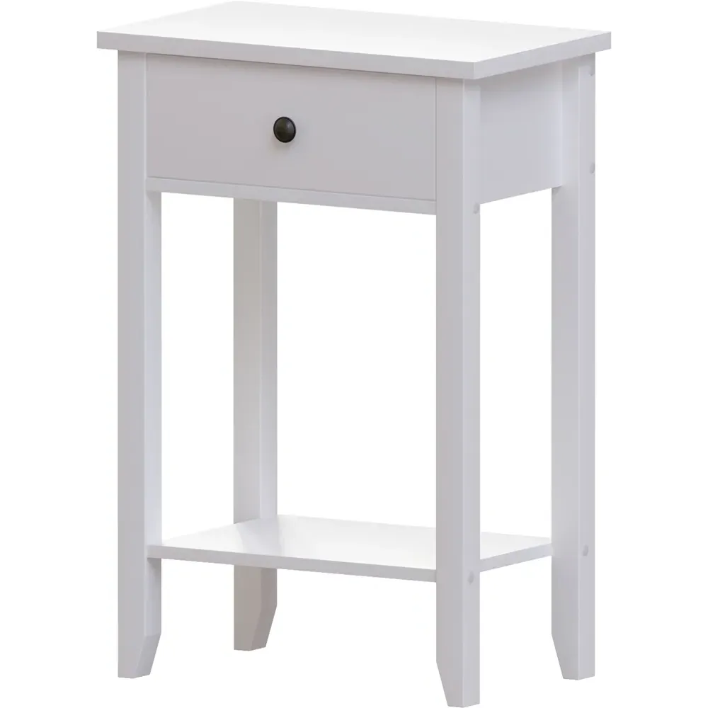 Windsor Single Drawer Console Table - White