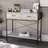 Home Brooklyn 2 Drawer Console Table - Grey, Wood