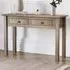 Home Panama 2 Drawer Console Table - Brown, Pine