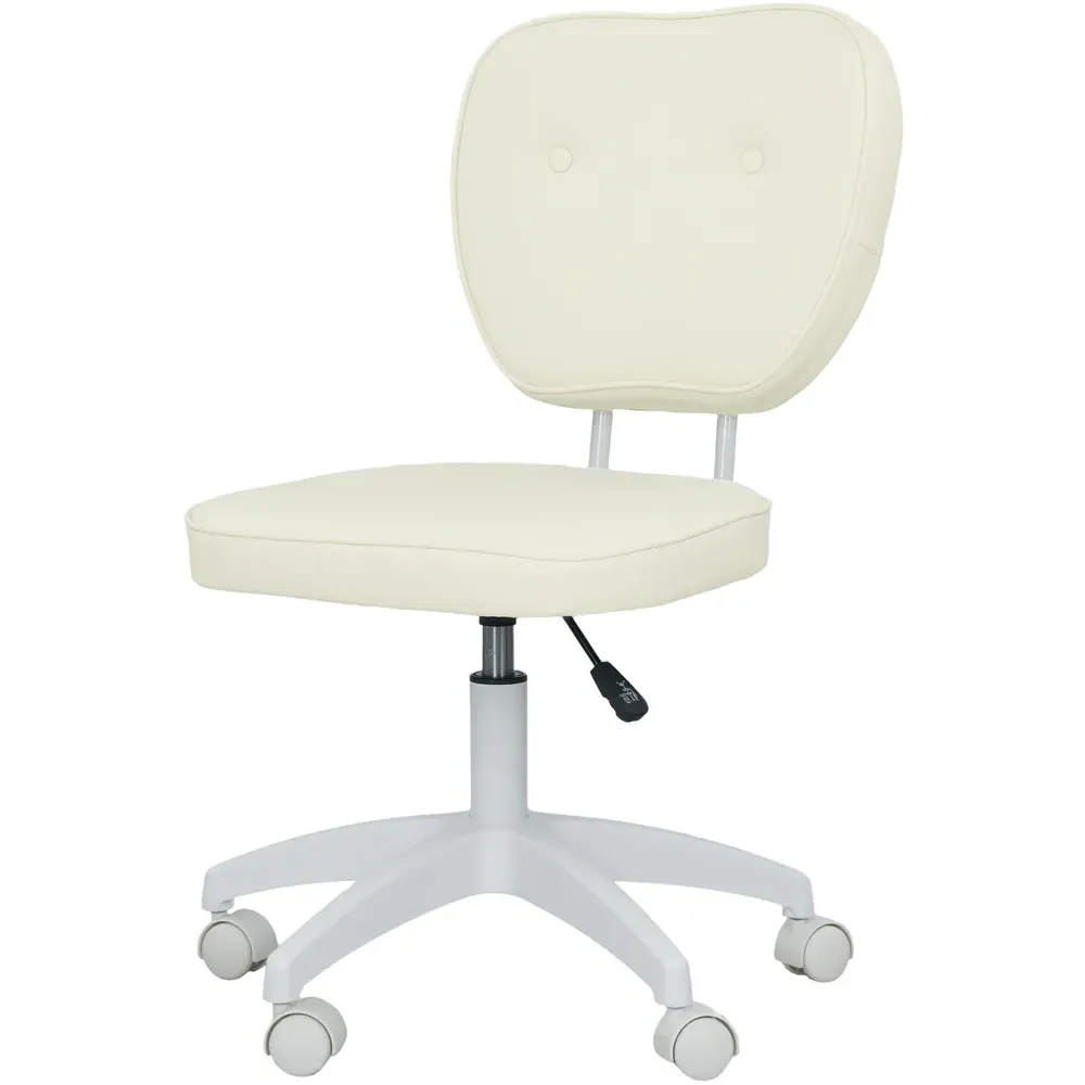 Adjustable Vanity Chair - Cream