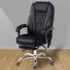 Heated Reclining Massage Office Chair with Footrest - Black