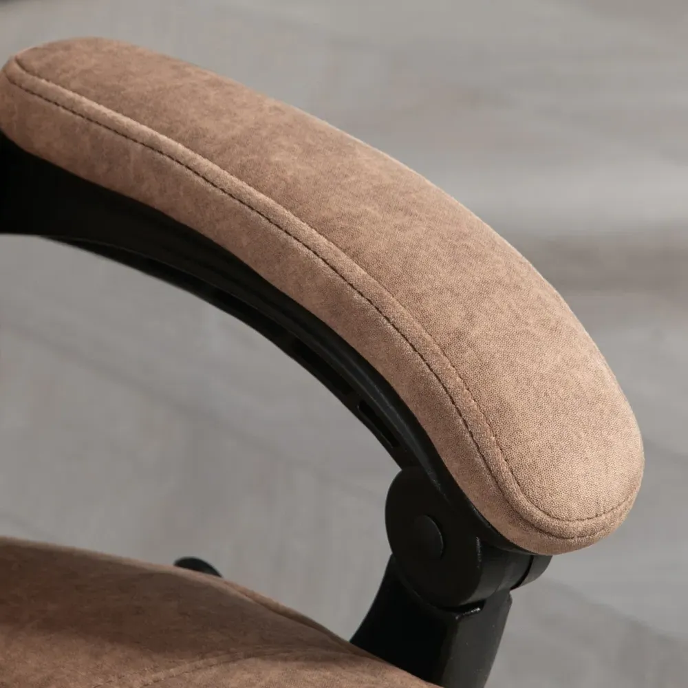 Heated Reclining Massage Office Chair with Footrest - Brown