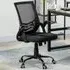 Mesh Swivel Office Chair with Lumbar Support - Black