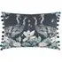 Anahita Midnight Printed Feather Cushion 40x60cm - Blue