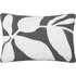 Aspin Rectangular Cushion with Embroidered Design - Grey