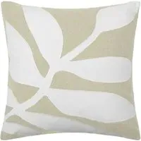 Bodhi Square Cushion with Feather Fill - Quartz, Cotton