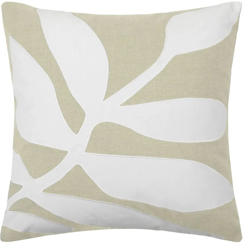 Bodhi Square Cushion with Feather Fill - Quartz, Cotton image