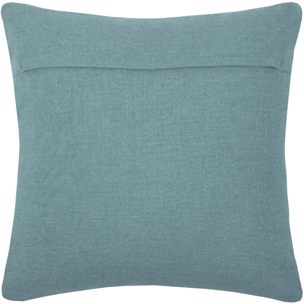 Bodhi Square Cushion with Feather Fill - Seafoam, Cotton