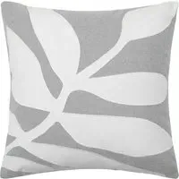 Bodhi Square Cushion with Feather Fill - Steel, Cotton