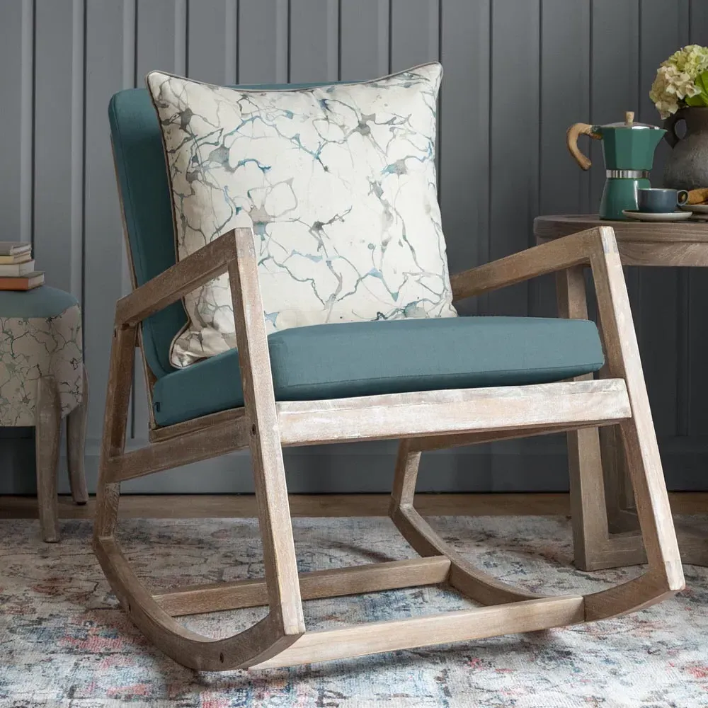 Carrara Frost Printed Feather Cushion 50x50cm - Grey