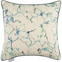 Carrara Ocean Printed Feather Cushion 50x50cm - Blue