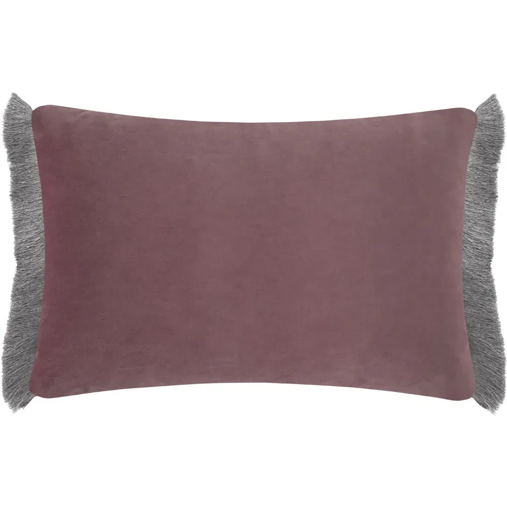 Daphne Feather Cushion with Ruche Trim - Pink