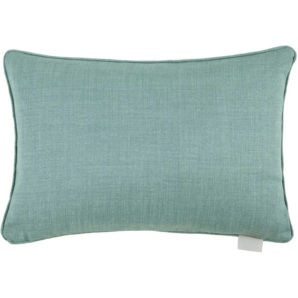 Eden Ocean Printed Feather Cushion - Blue