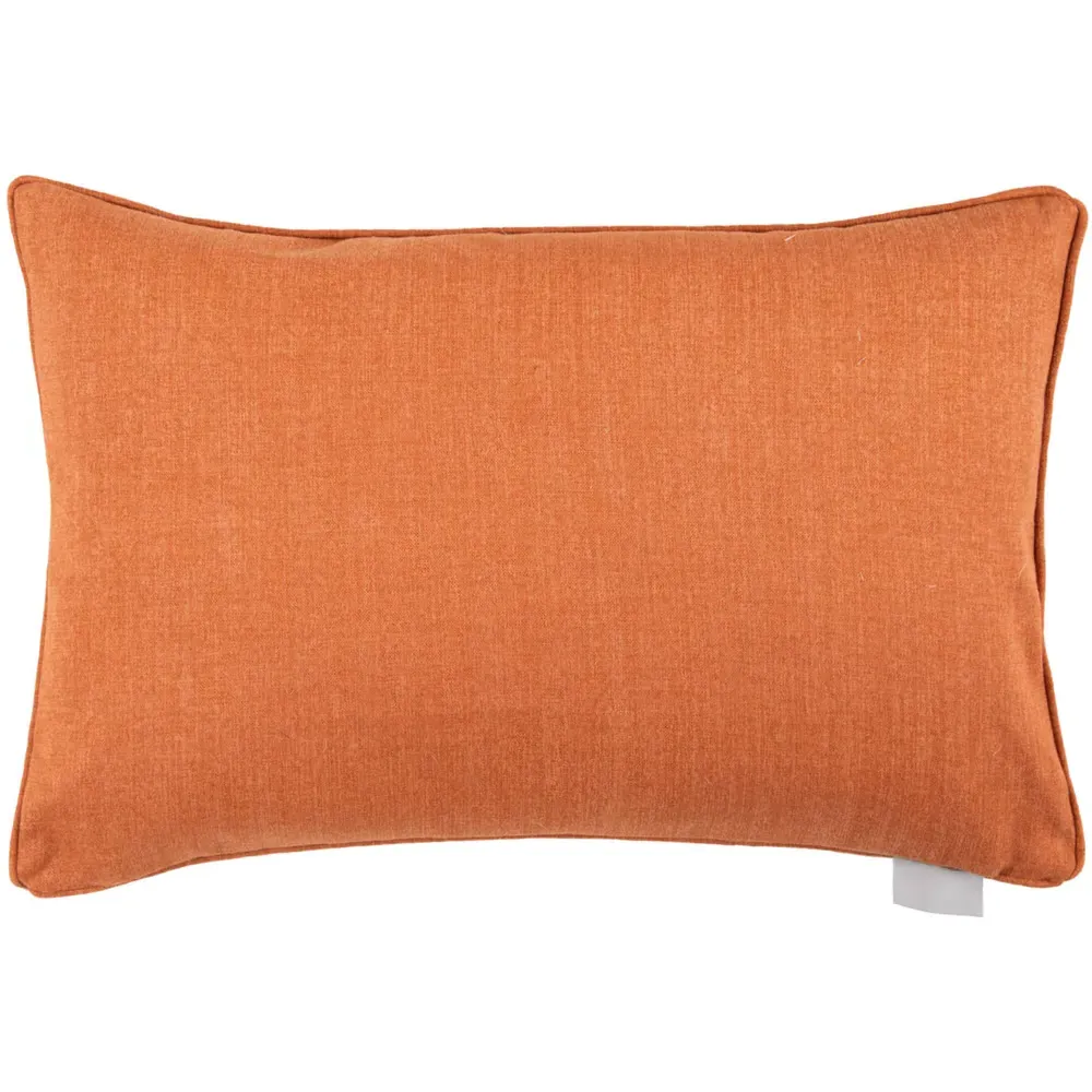 Eden Sienna Printed Feather Cushion - Orange