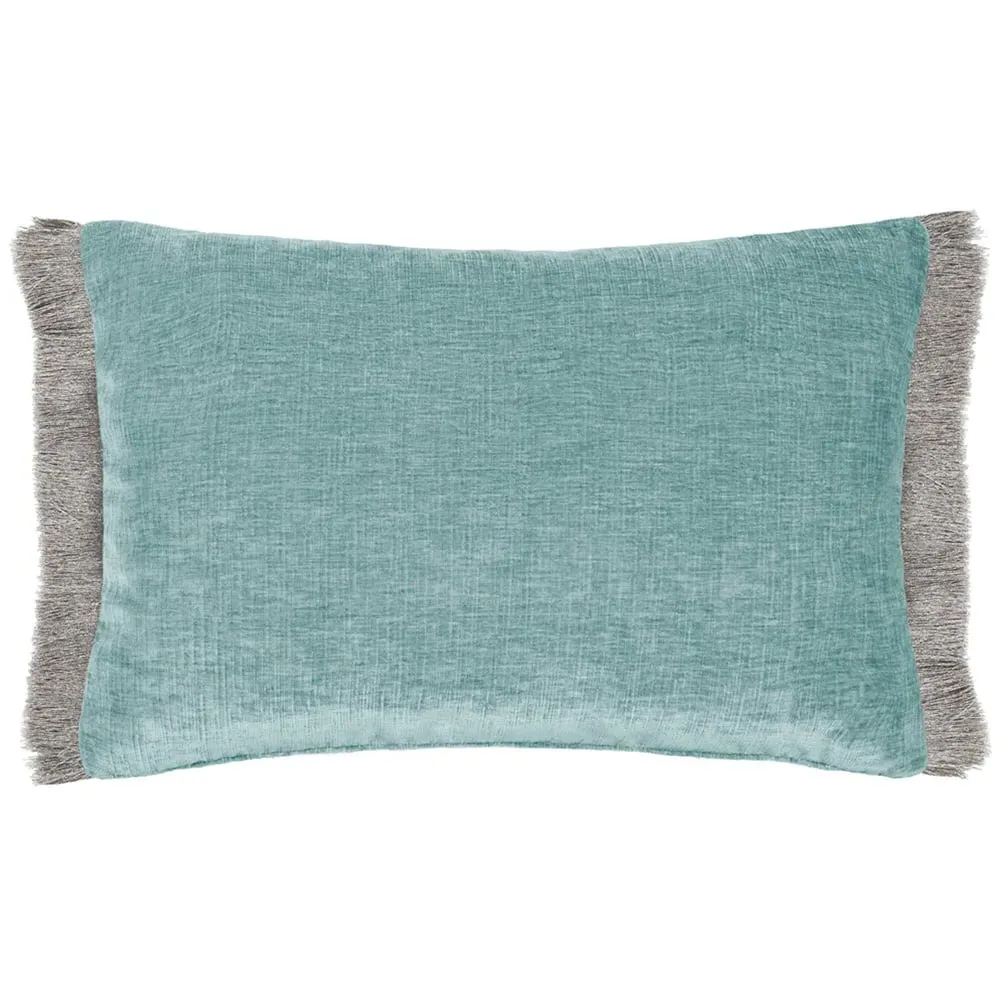 Isernia Feather Cushion - Blue, Chenille image