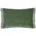 Isernia Feather Cushion - Green, Chenille