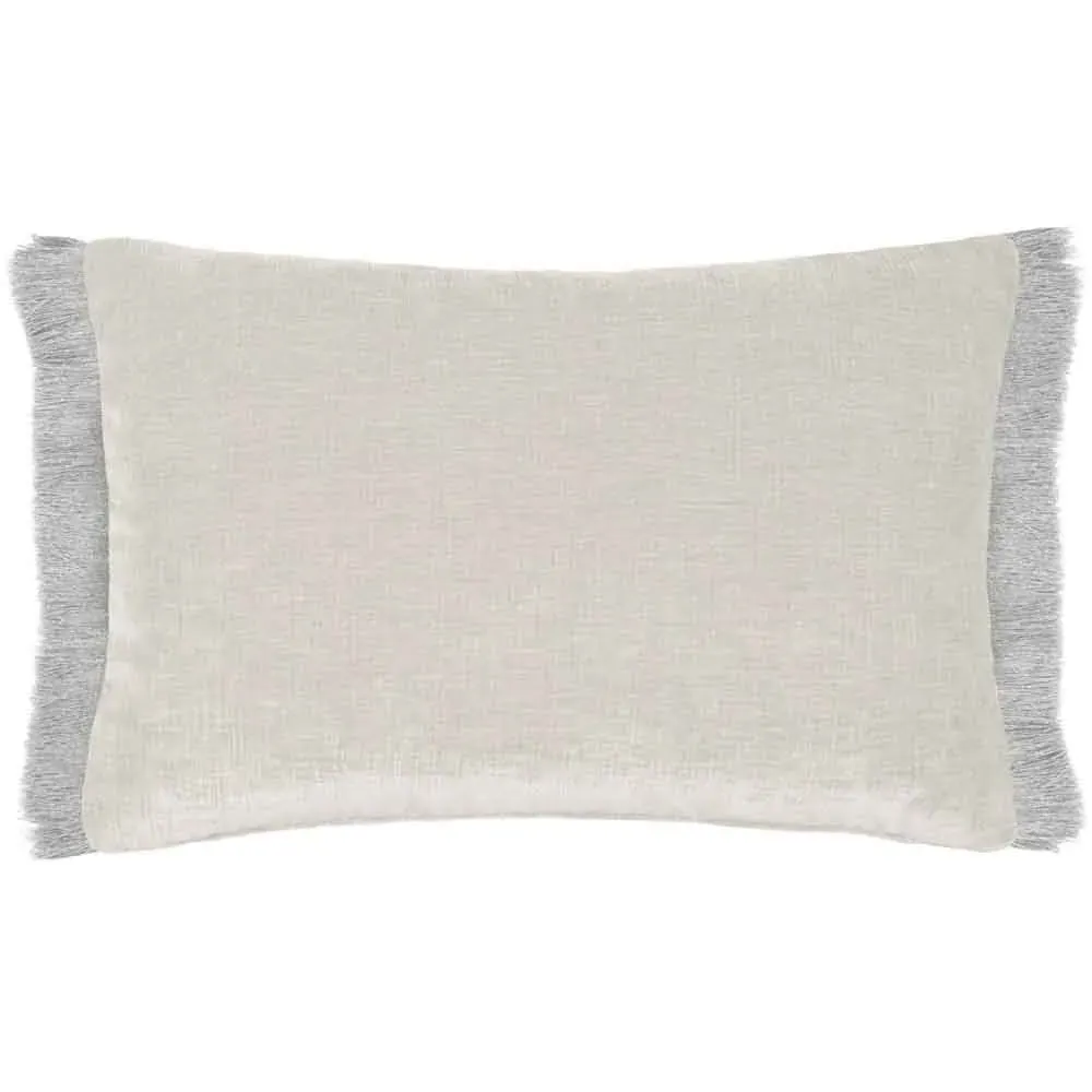 Isernia Feather Cushion - Grey, Chenille
