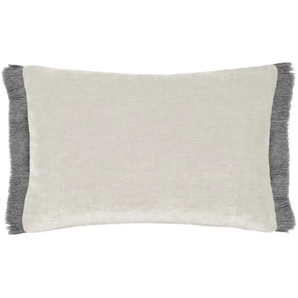 Isernia Feather Cushion - Grey, Chenille