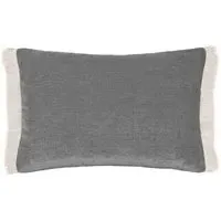 Isernia Feather Cushion - Grey, Chenille